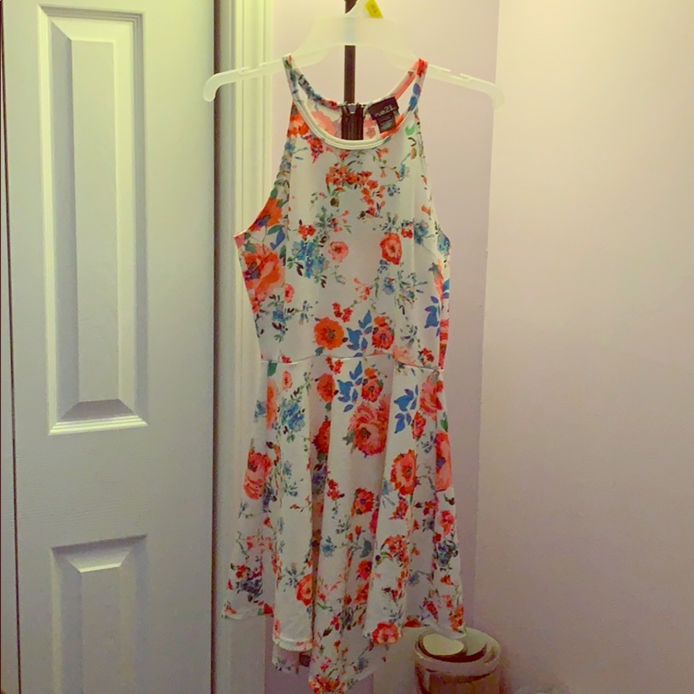 Rue 21 Skater Dress w Pink Flowers